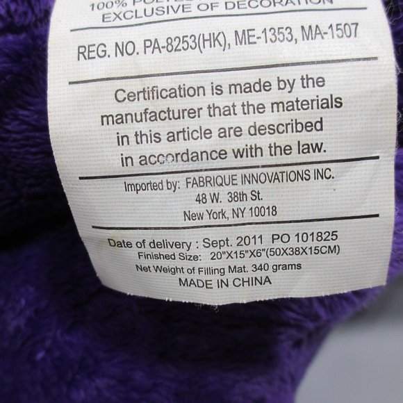 Pillow Pets Mike the Tiger LSU Mascot Plush Stuffed Louisiana State University - Picture 6 of 11